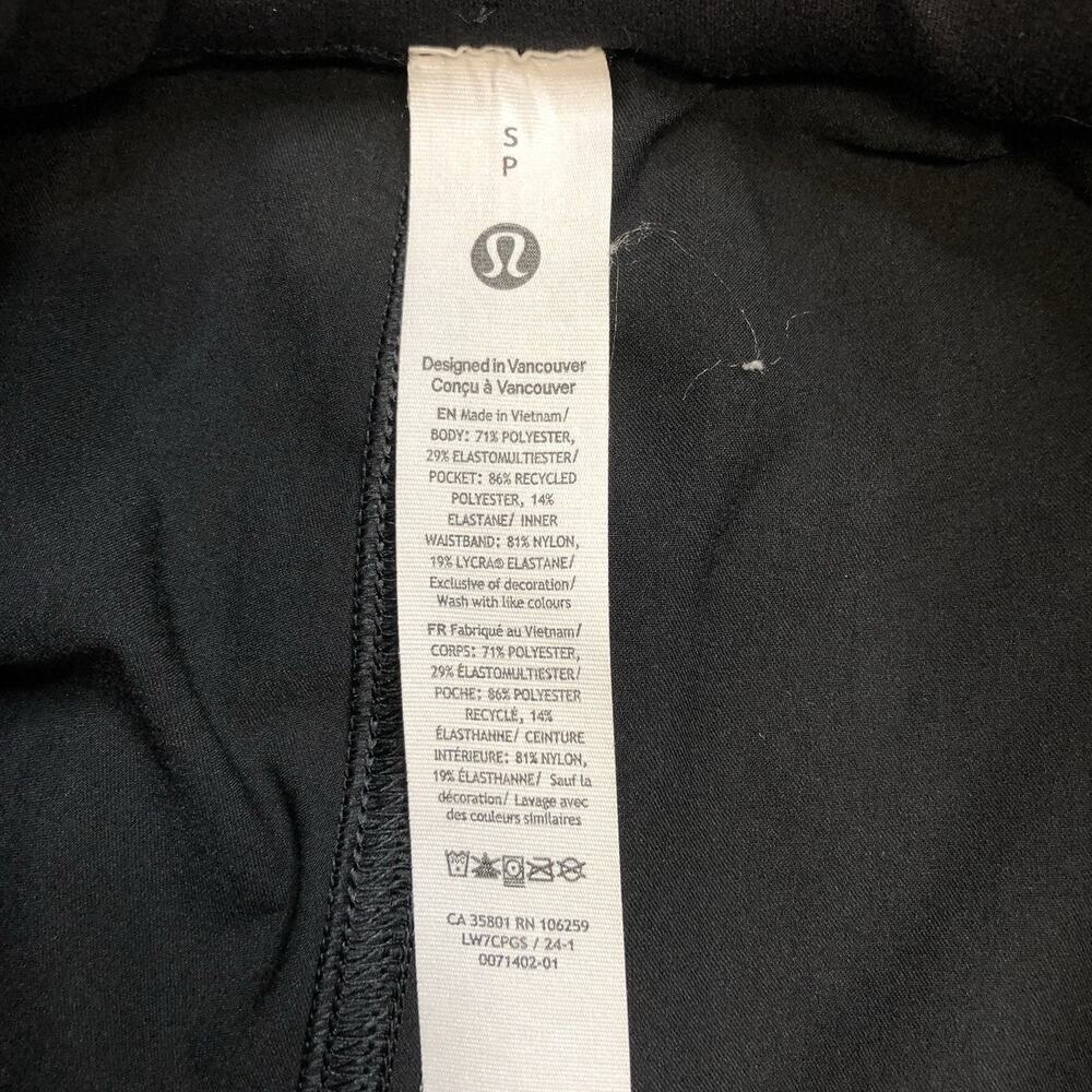 Lululemon Women’s Cinchable Shorts Small Waist High Rise Woven Black LW7CPGS - Picture 2 of 7